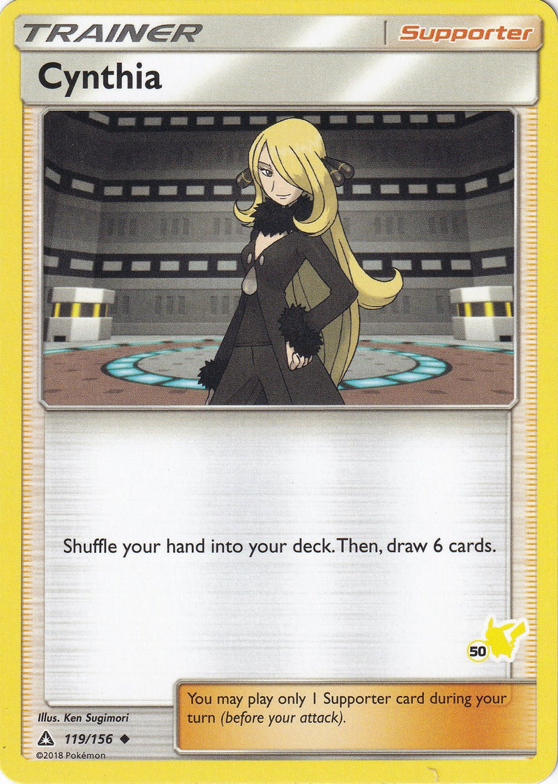 Image for Cynthia - 119/156 (#50 Pikachu Stamped) (119/156) (Battle Academy) - Pokemon