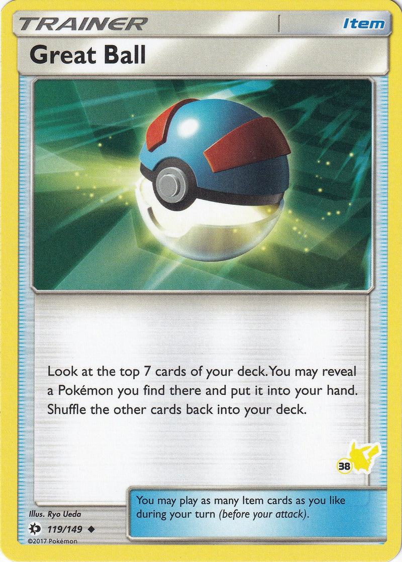 Image for Great Ball - 119/149 (#38 Pikachu Stamped) (119/149) (Battle Academy) - Pokemon