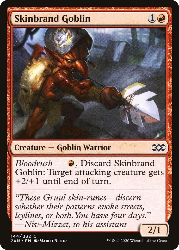Skinbrand Goblin (144) (Double Masters)