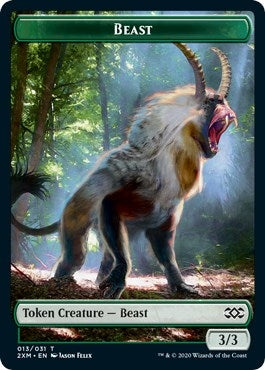 Beast // Treasure Double-Sided Token (13 // 27) (Double Masters)