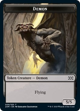 Demon // Squirrel Double-Sided Token (9 // 18) (Double Masters)