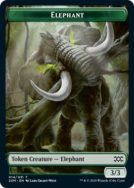 Elephant // Marit Lage Double-Sided Token (14 // 11) (Double Masters)