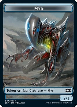 Myr (007) // Ooze Double-Sided Token (7 // 15) (Double Masters)