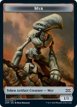 Myr (024) // Thopter (026) Double-Sided Token (24 // 26) (Double Masters)
