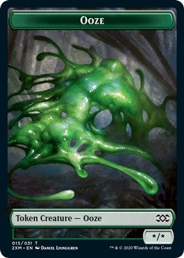 Ooze // Tuktuk the Returned Double-Sided Token (15 // 28) (Double Masters)