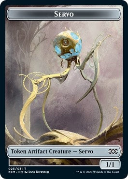 Servo // Thopter (008) Double-Sided Token (25 // 8) (Double Masters)