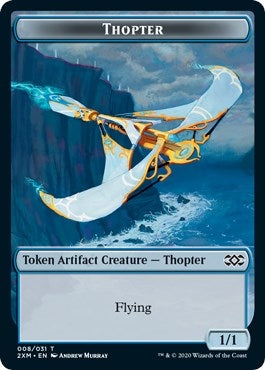 Thopter (008) // Wurm (030) Double-Sided Token (8 // 30) (Double Masters)
