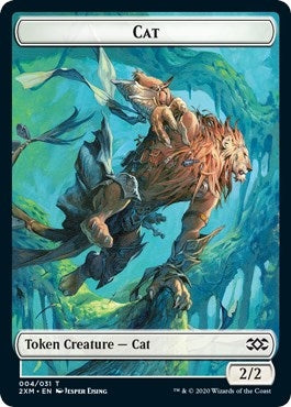 Cat // Servo Double-Sided Token (4 // 25) (Double Masters)