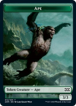 Ape // Beast Double-Sided Token (12 // 13) (Double Masters)