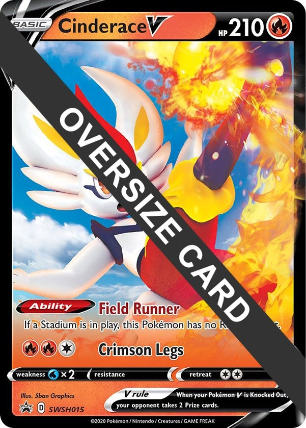 Image for Cinderace V - SWSH015 (SWSH015) (Jumbo Cards) - Pokemon