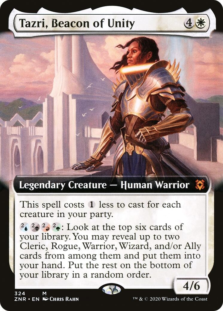 Tazri, Beacon of Unity (Extended Art) (324) (Zendikar Rising)