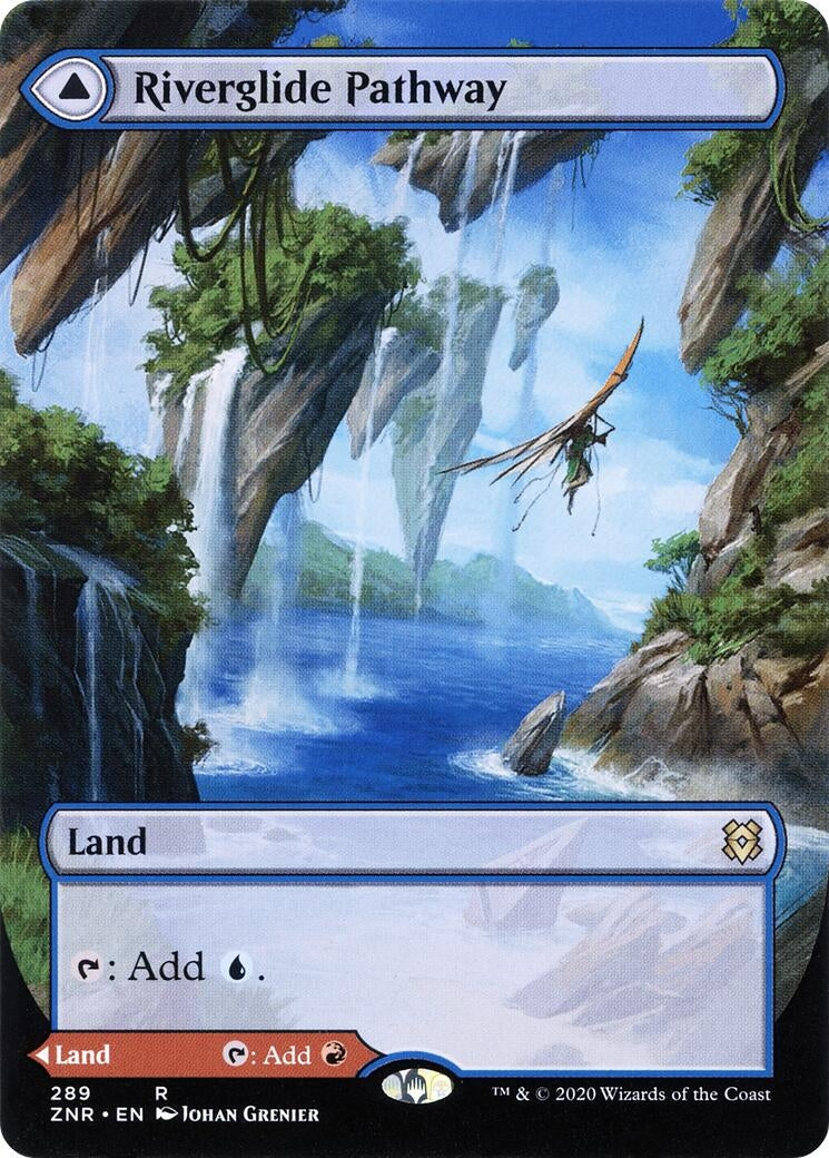 Riverglide Pathway (Borderless) (289) (Zendikar Rising)