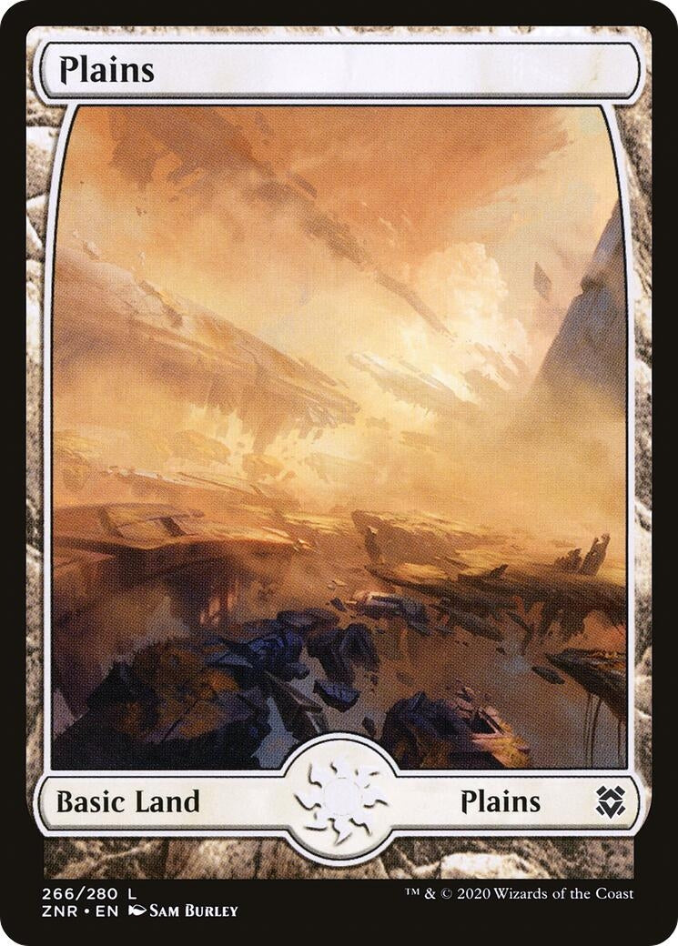 Plains (266) - Full Art (266) (Zendikar Rising)