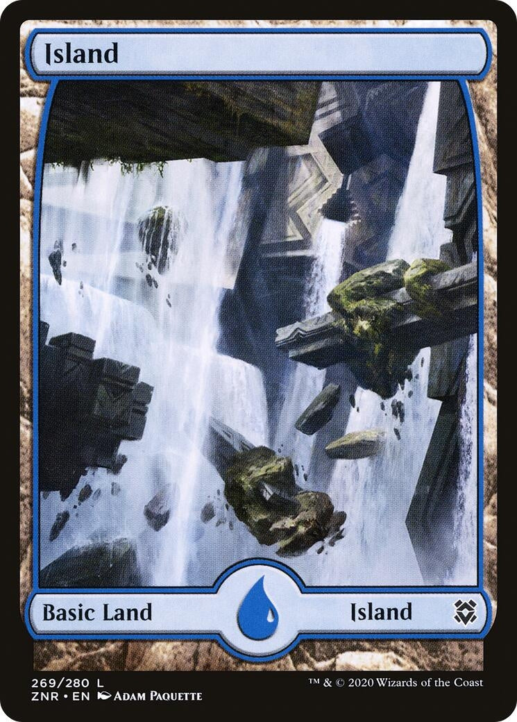 Island (269) - Full Art (269) (Zendikar Rising)