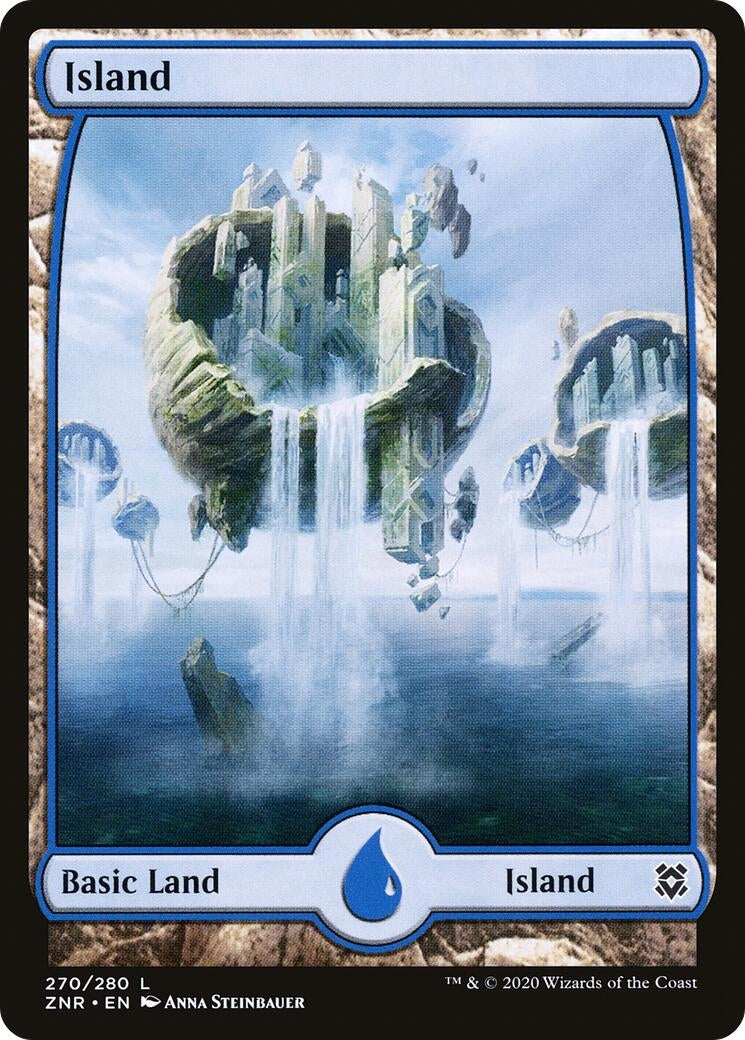 Island (270) - Full Art (270) (Zendikar Rising)