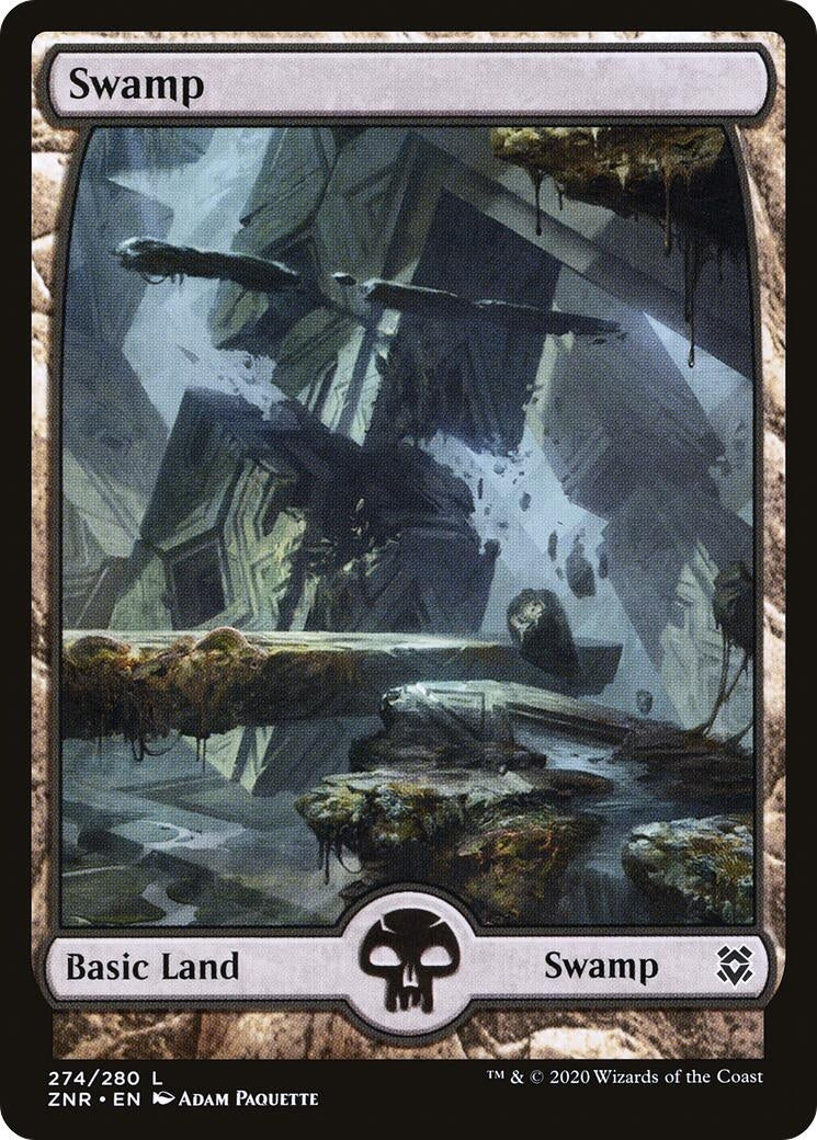 Swamp (274) - Full Art (274) (Zendikar Rising)