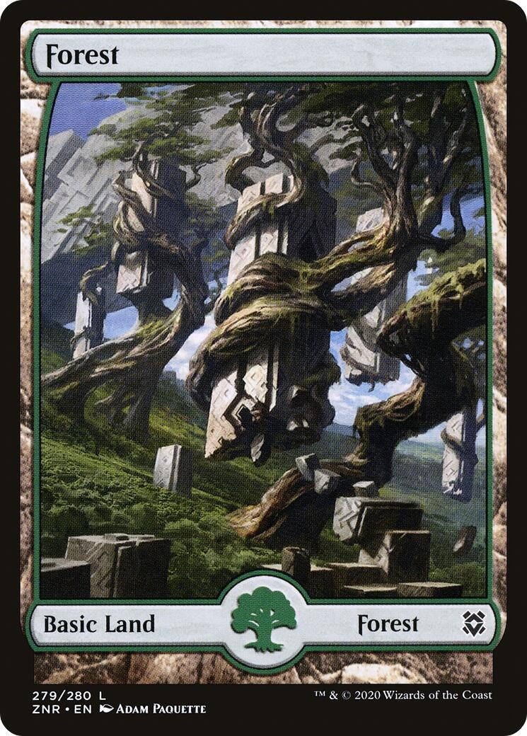 Forest (279) - Full Art (279) (Zendikar Rising)