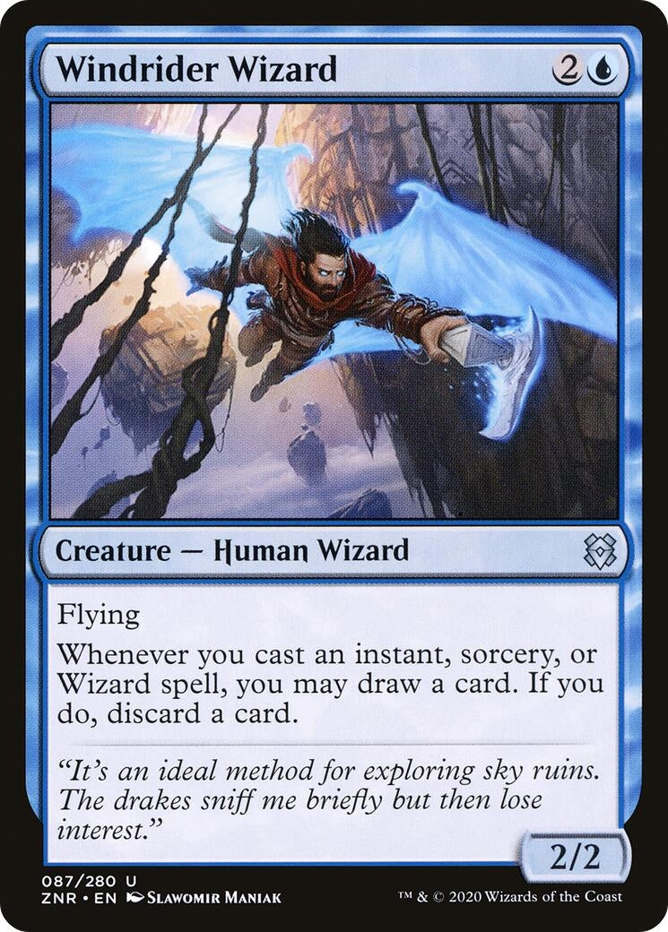 Windrider Wizard (87) (Zendikar Rising)