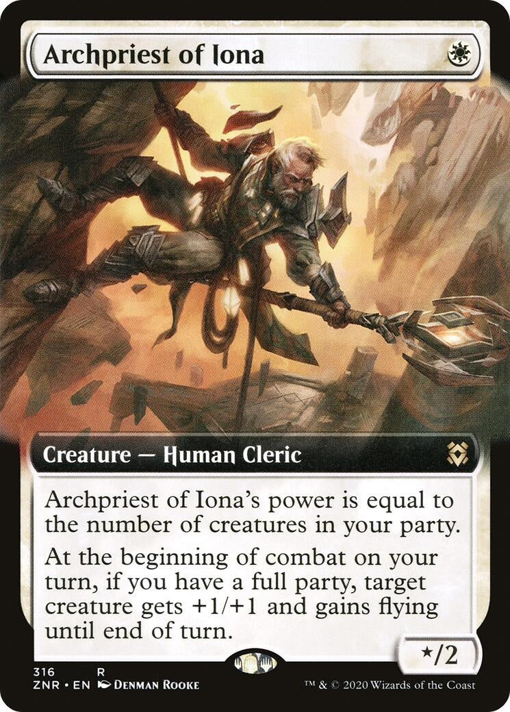 Archpriest of Iona (Extended Art) (316) (Zendikar Rising)