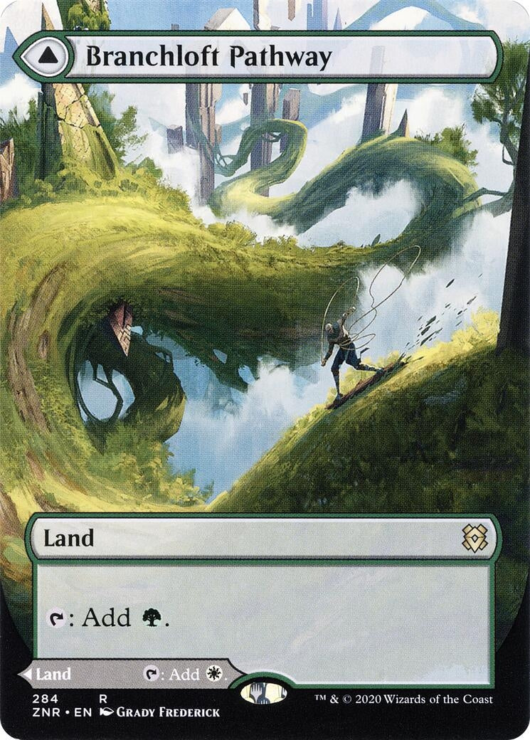 Branchloft Pathway (Borderless) (284) (Zendikar Rising)