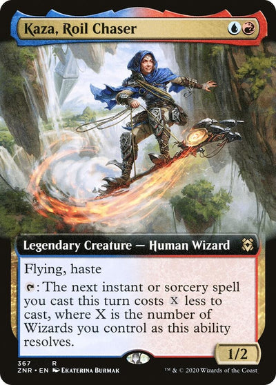 Kaza, Roil Chaser (Extended Art) (367) (Zendikar Rising)