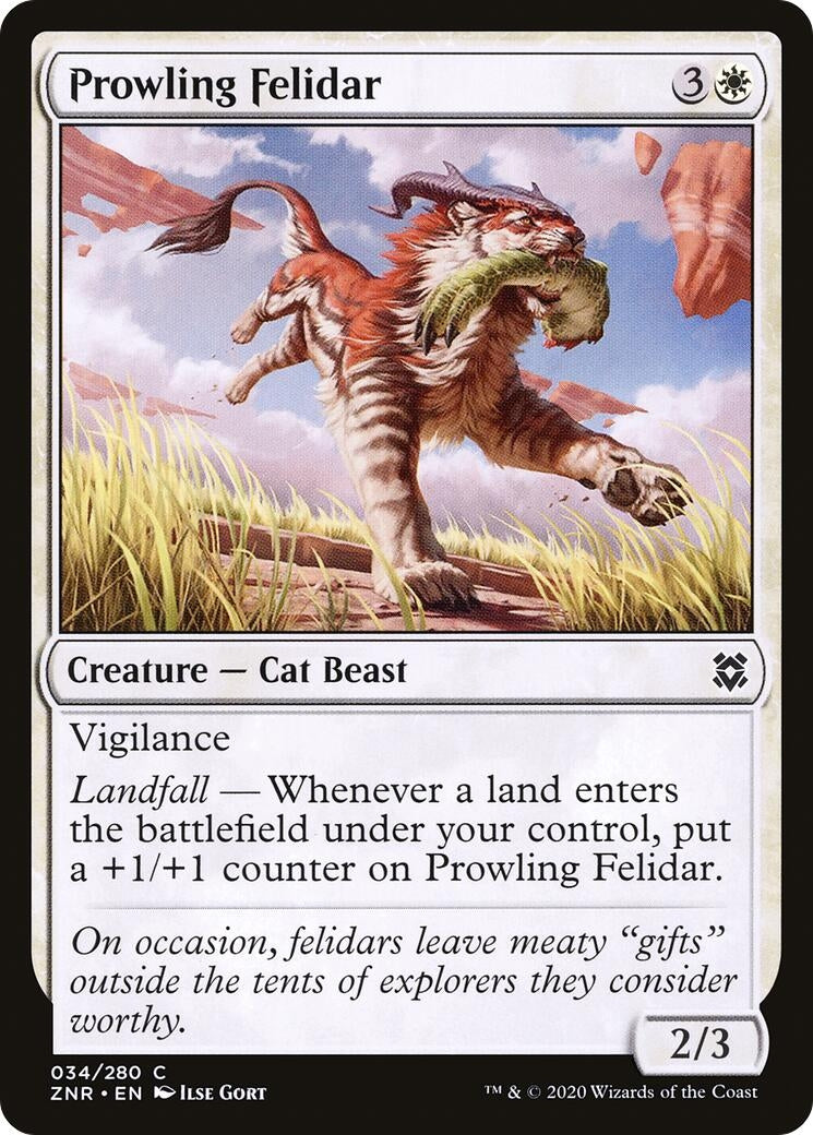 Prowling Felidar (34) (Zendikar Rising)