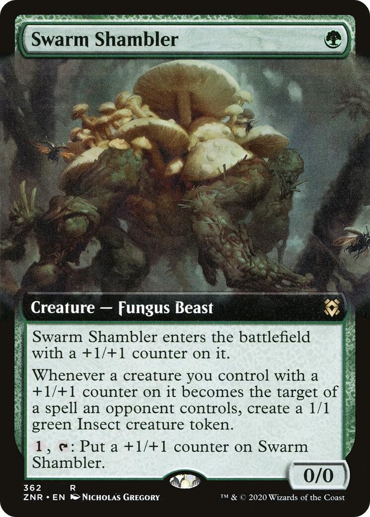 Swarm Shambler (Extended Art) (362) (Zendikar Rising)