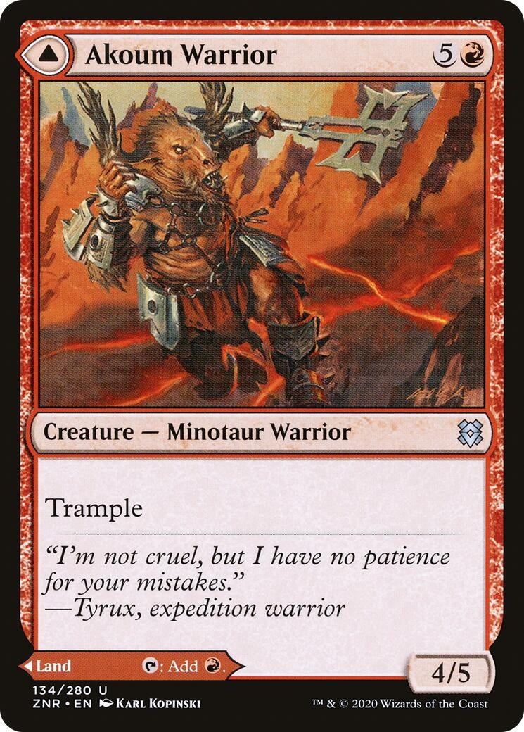 Akoum Warrior (134) (Zendikar Rising)