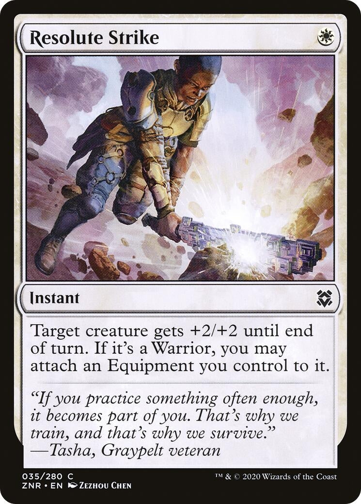 Resolute Strike (35) (Zendikar Rising)