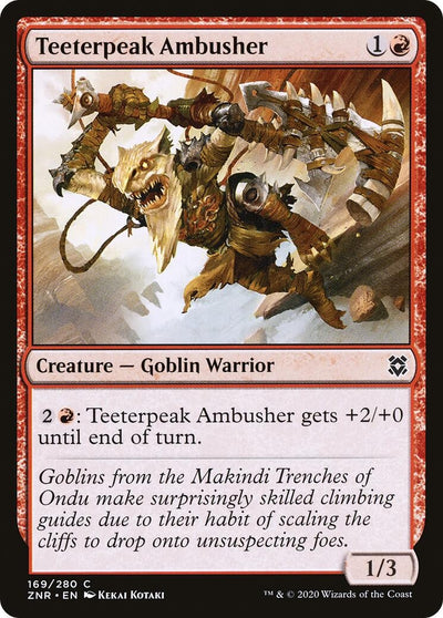 Teeterpeak Ambusher (169) (Zendikar Rising)