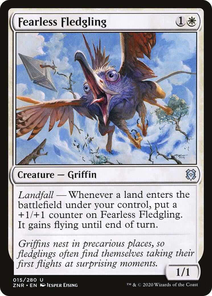 Fearless Fledgling (15) (Zendikar Rising)