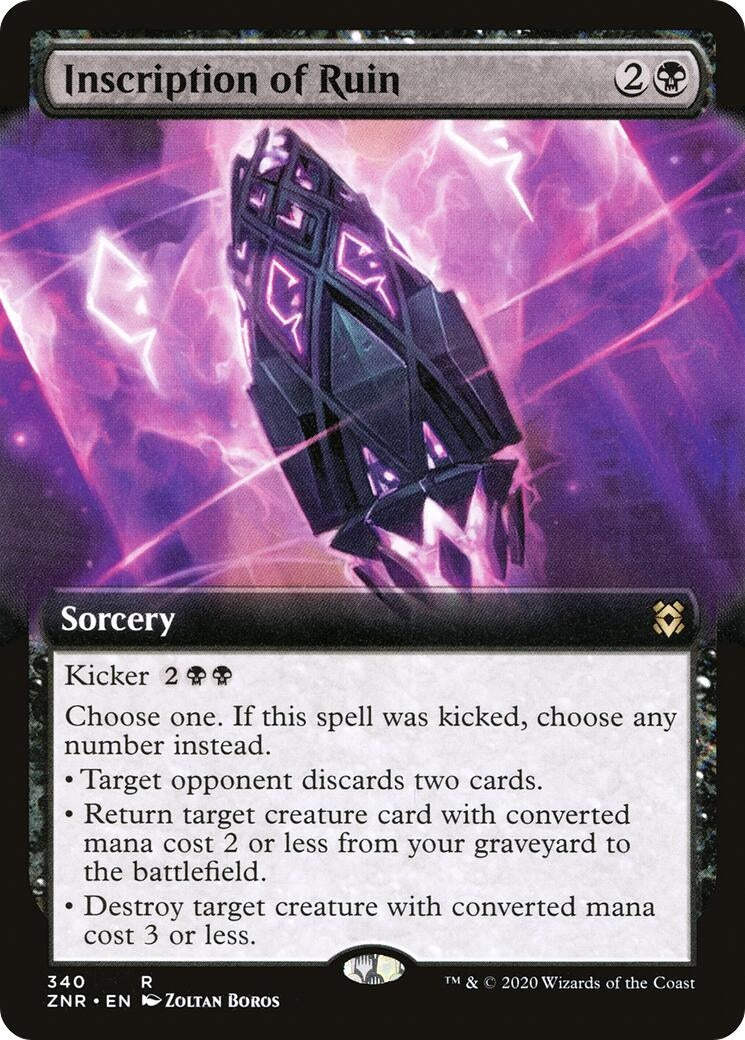 Inscription of Ruin (Extended Art) (340) (Zendikar Rising)