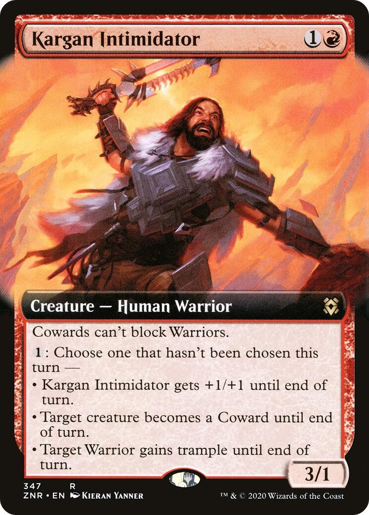 Kargan Intimidator (Extended Art) (347) (Zendikar Rising)