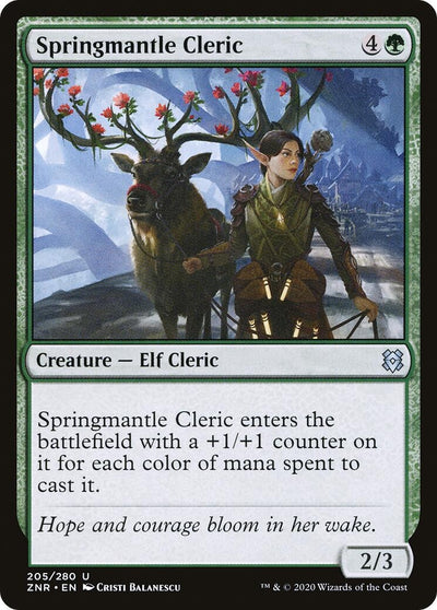 Springmantle Cleric (205) (Zendikar Rising)