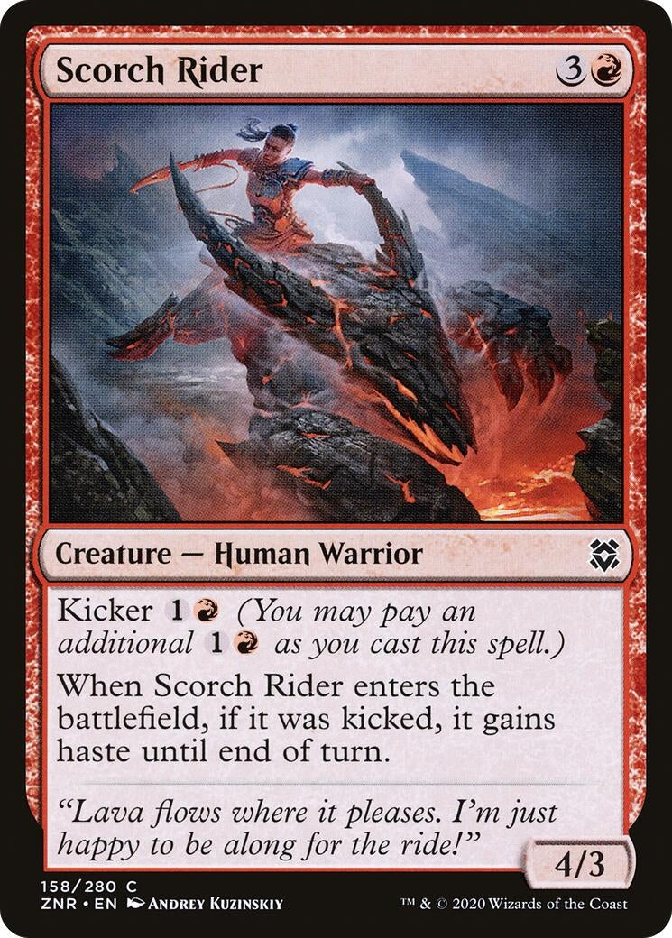 Scorch Rider (158) (Zendikar Rising)
