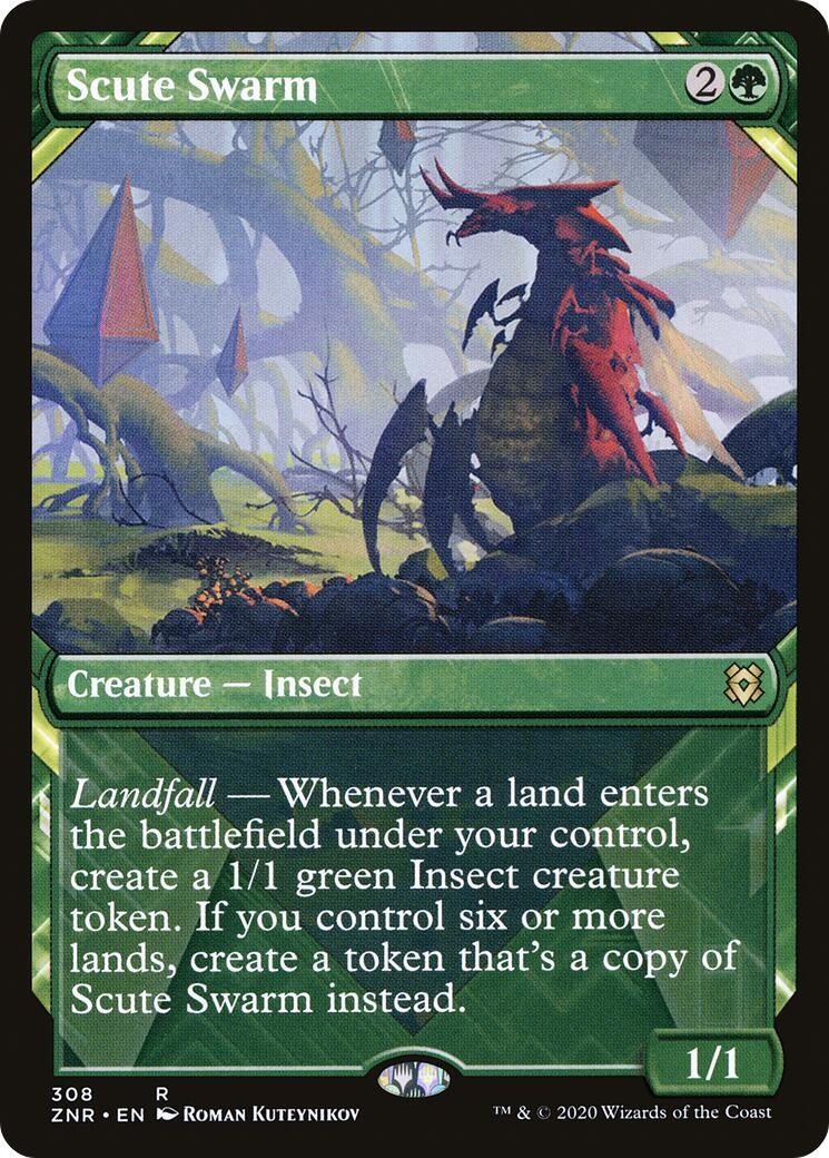 Scute Swarm (Showcase) (308) (Zendikar Rising)