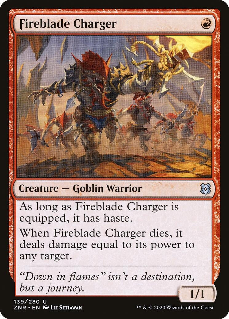Fireblade Charger (139) (Zendikar Rising)