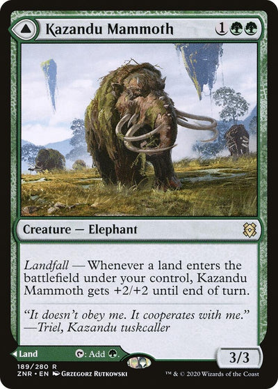 Kazandu Mammoth (189) (Zendikar Rising)
