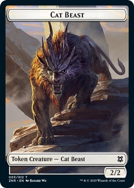 Cat Beast Token (3) (Zendikar Rising)
