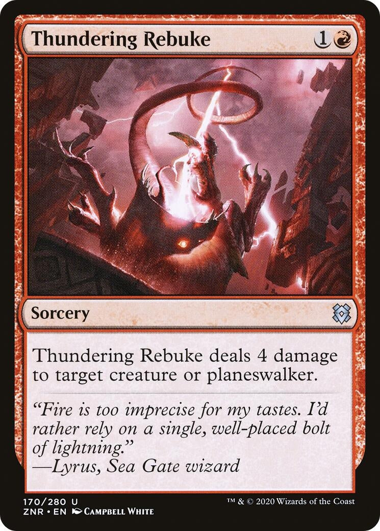 Thundering Rebuke (170) (Zendikar Rising)