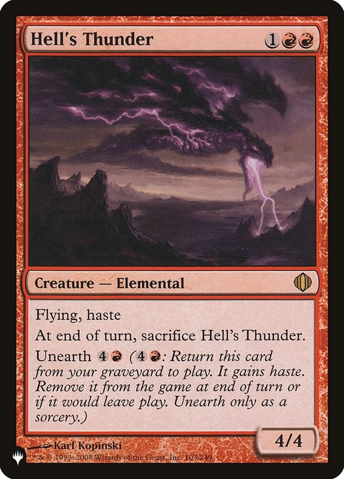 Hell's Thunder (103/249) (The List Reprints)