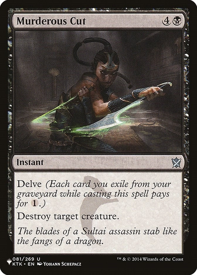Murderous Cut (081/269) (The List Reprints)
