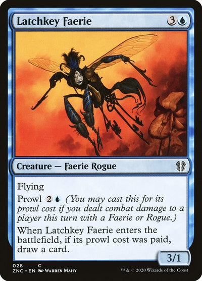 Latchkey Faerie (28) (Commander: Zendikar Rising) (ZNC)