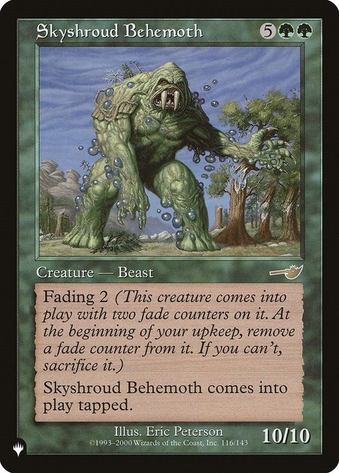 Skyshroud Behemoth (116/143) (The List Reprints)