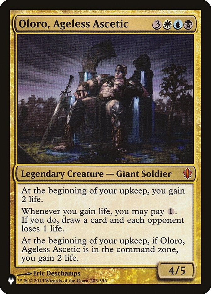 Oloro, Ageless Ascetic (203/356) (The List Reprints)