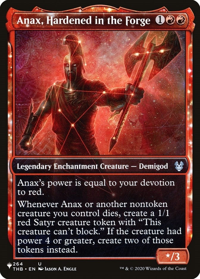 Anax, Hardened in the Forge (Showcase) (264/254) (The List Reprints)