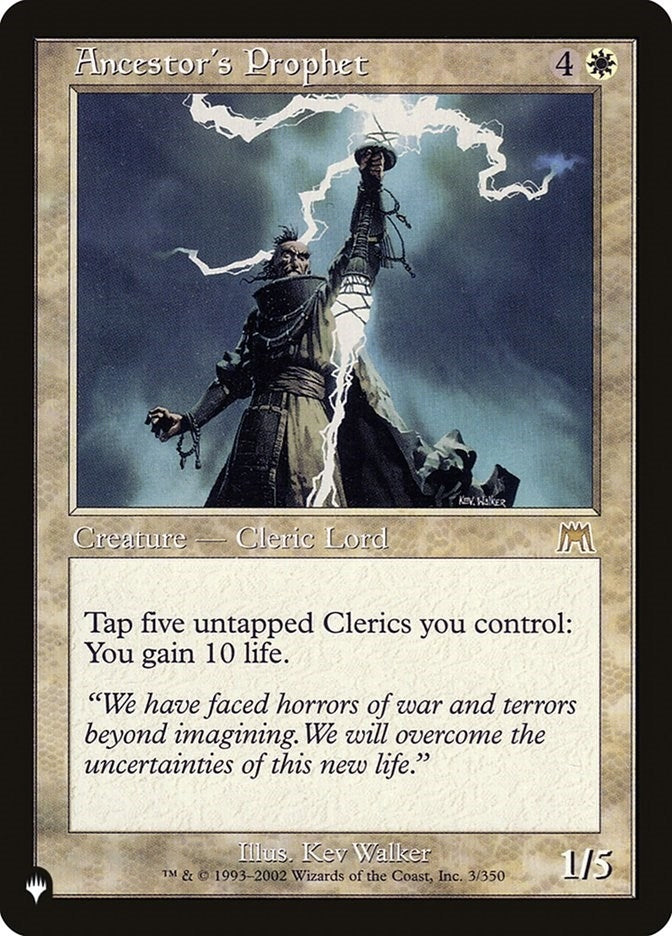 Ancestor's Prophet (3/350) (The List Reprints)