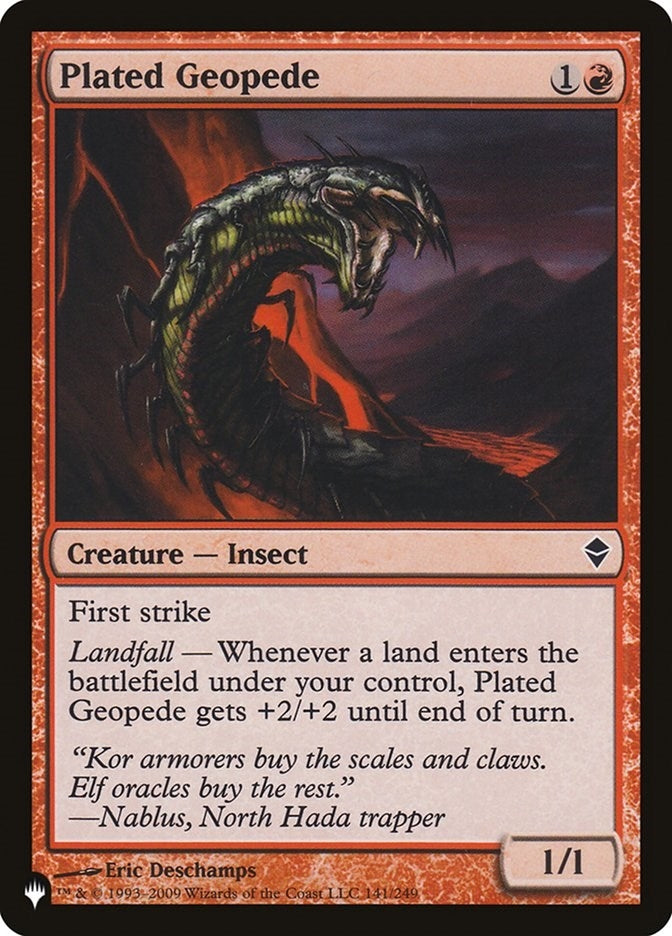 Image for Plated Geopede (141/249) (The List Reprints) - Magic: The Gathering