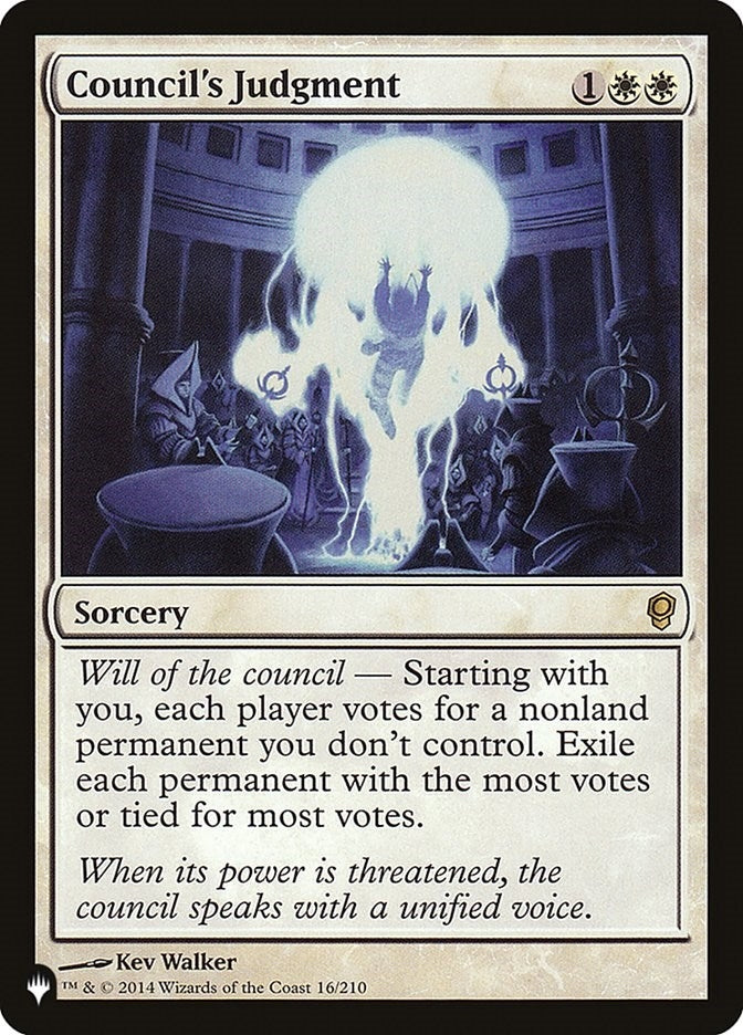 Council's Judgment (16/210) (The List Reprints)