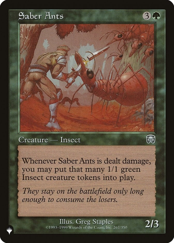 Saber Ants (267/350) (The List Reprints)